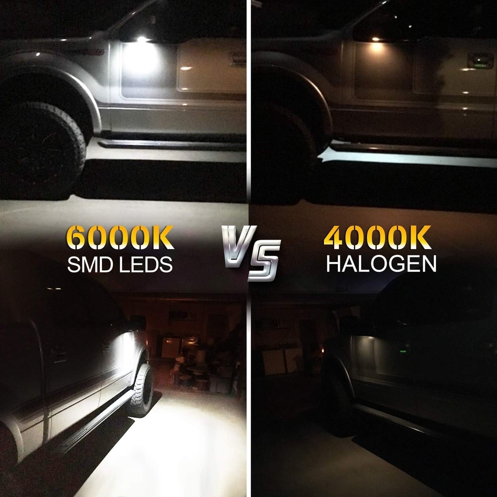 LED Side Mirror Puddle Light Ford F150 Explorer 6000K 2 Pack