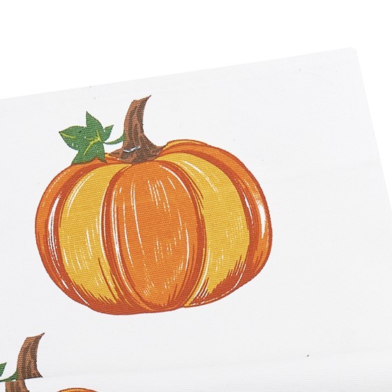 Hello Pumpkin Fall Harvest Printed 100% Cotton Kitchen Table Runner 13" x 72"