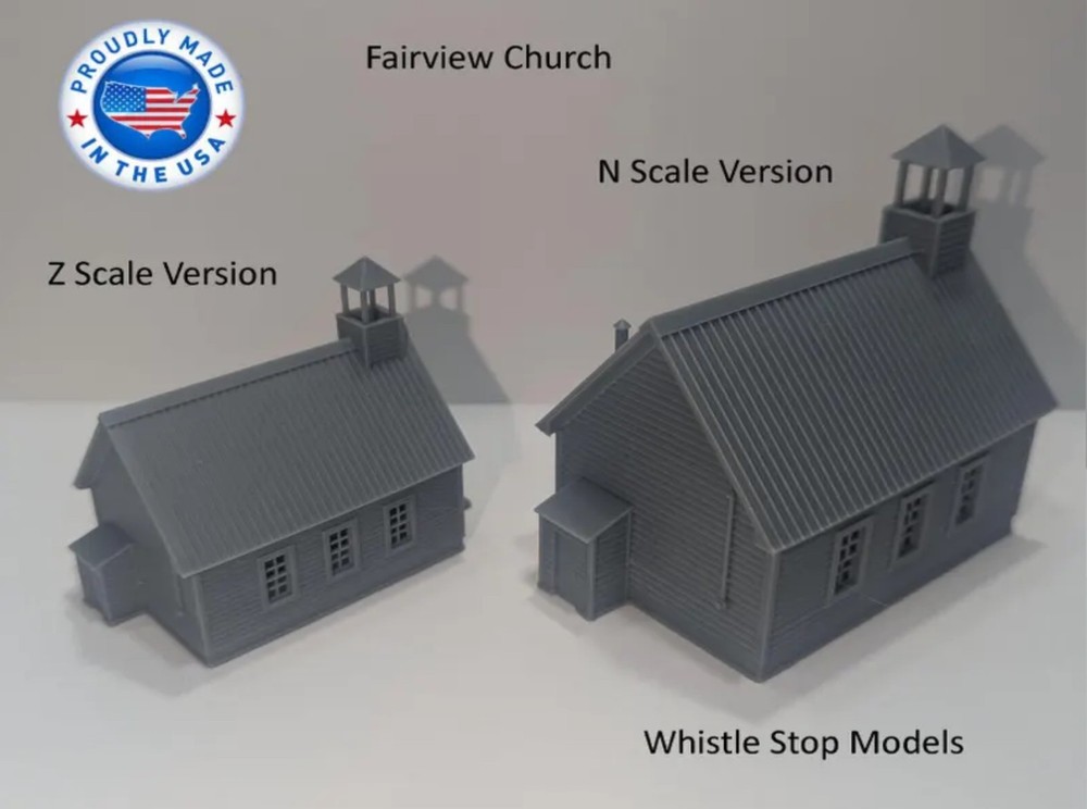 Z-Scale Fairview Church