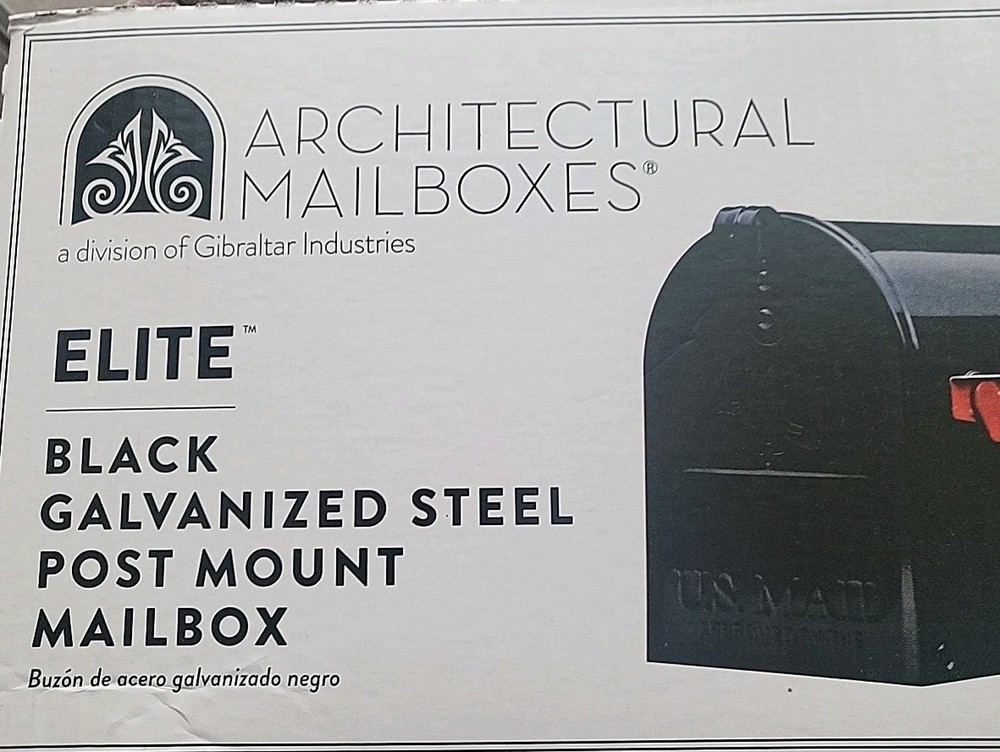 Architectural Elite Galvanized Steel Medium Post-Mount Mailbox $5.00 Shipping.