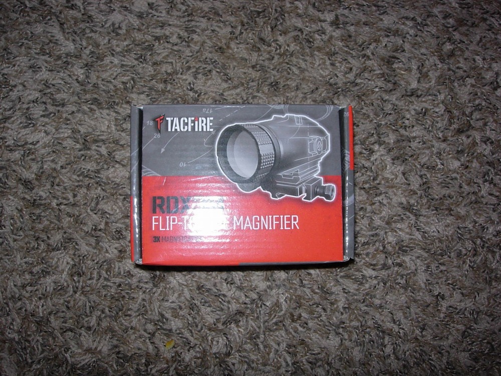 TacFire Flip-To-Side 3x Magnifier, Black Anodized, RDX3MB