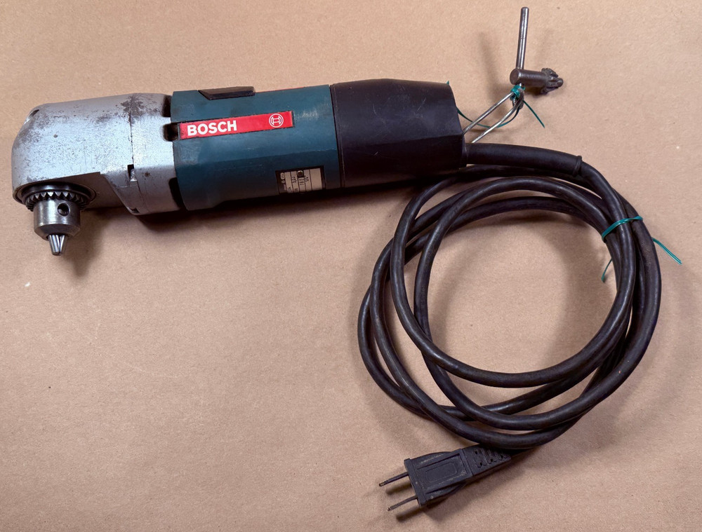 Tested - Working - Vintage Corded Bosch Angle Drill 3/8" Chuck - Germany