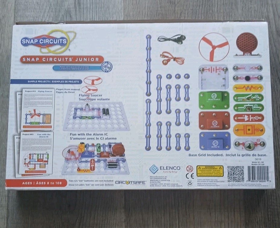 ELENCO Snap Circuits Jr. Model SC-100 Experiments Electronics Discovery Kit