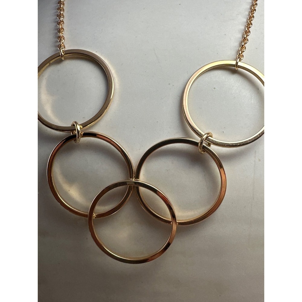 Vintage Avon Gilded Circles Necklace