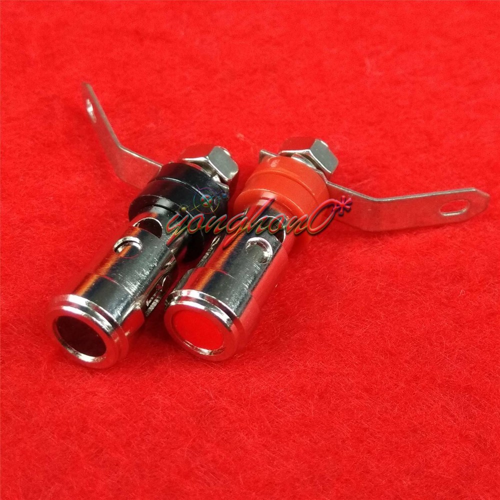 2PCS Small Spring Load Speaker Banana Amp Terminal Binding Post