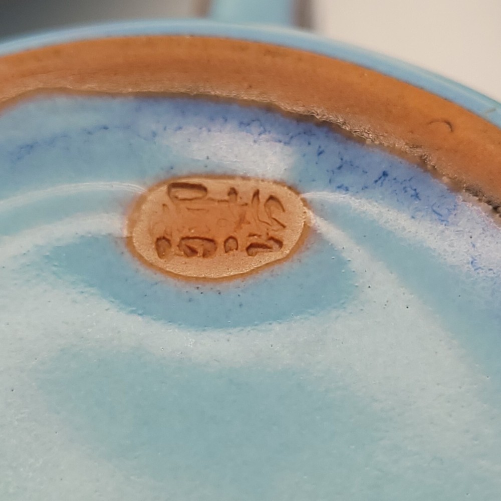Pair Cups w/Handle & Saucers, Unknown Mark, Possible Chinese