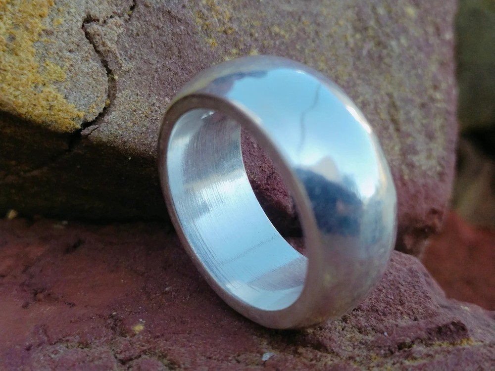 Sterling Silver Plain Band Comfort Fit Ring Solid 925 dome ring All Size .......