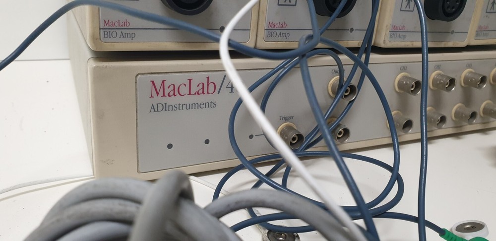 ADInstruments MacLab/4E 4 Channel Data Acquisition W 4 BIO AMP ML131 cables 220V