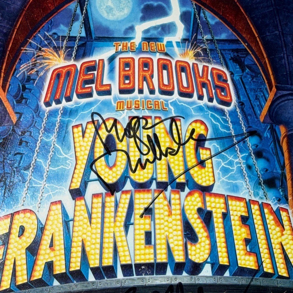Young Frankenstein Playbill Signed Autographed Broadway Memorabilia