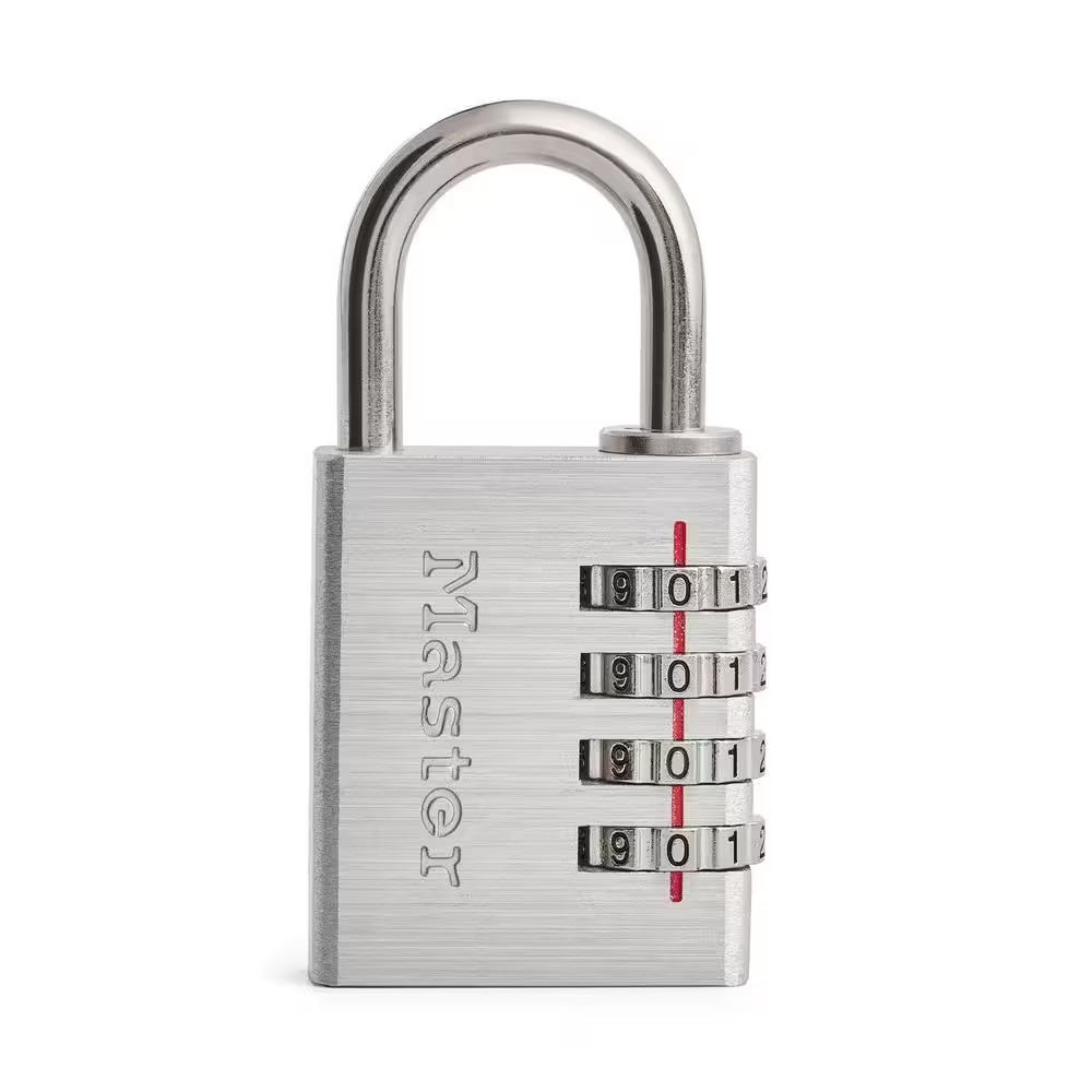 Combination Lock, Resettable 4-Dial Free Shipping NEW