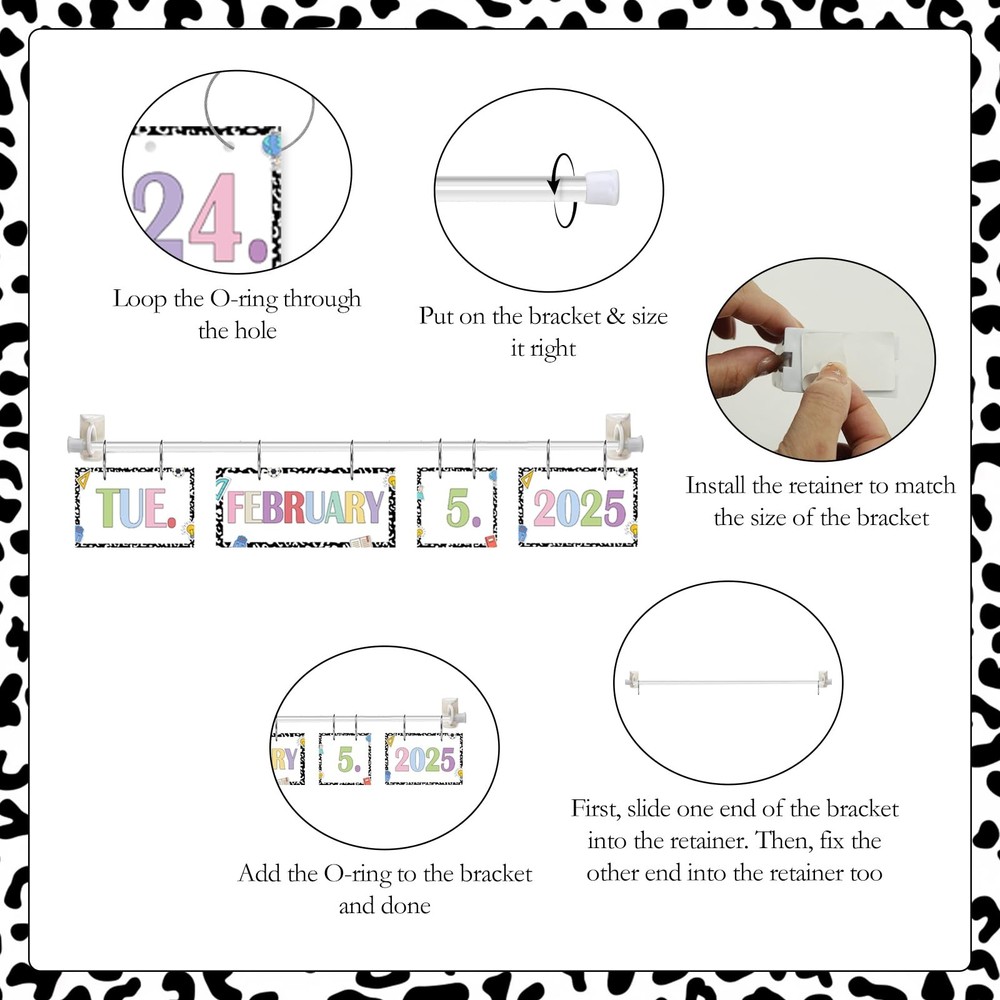 54 Date Cards Composition Notebooks Flip Calendar Adjustable Holder Pastel