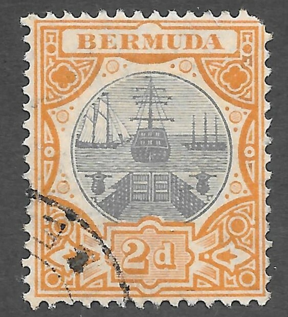 Bermuda (1906) - Scott # 36,  Used