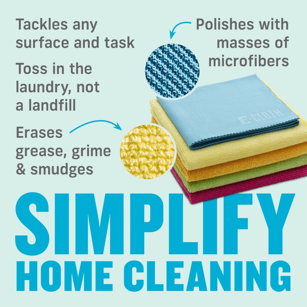 E-Cloth Starter Pack, Premium Microfiber Cleaning Cloths, Great Household Cloths