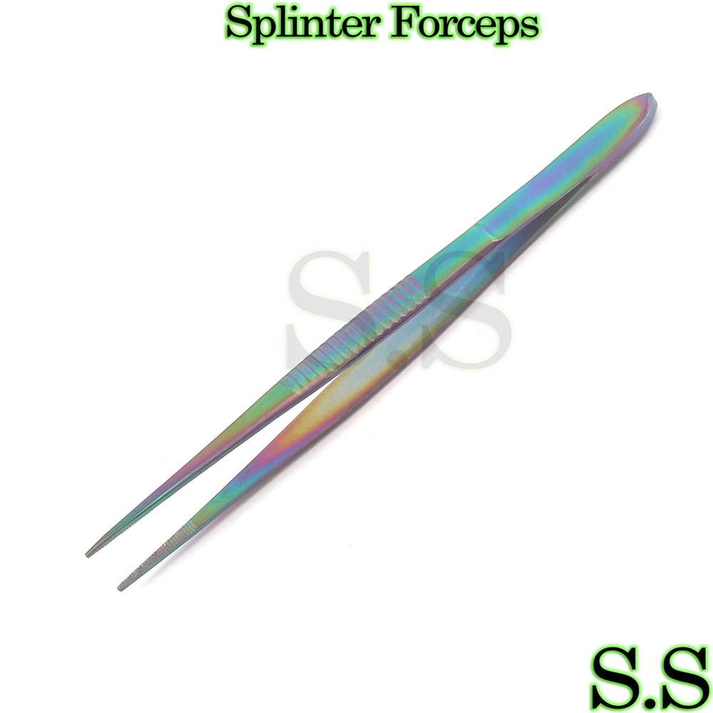 Splinter Forceps - Fine Point 3.5" Multi Color