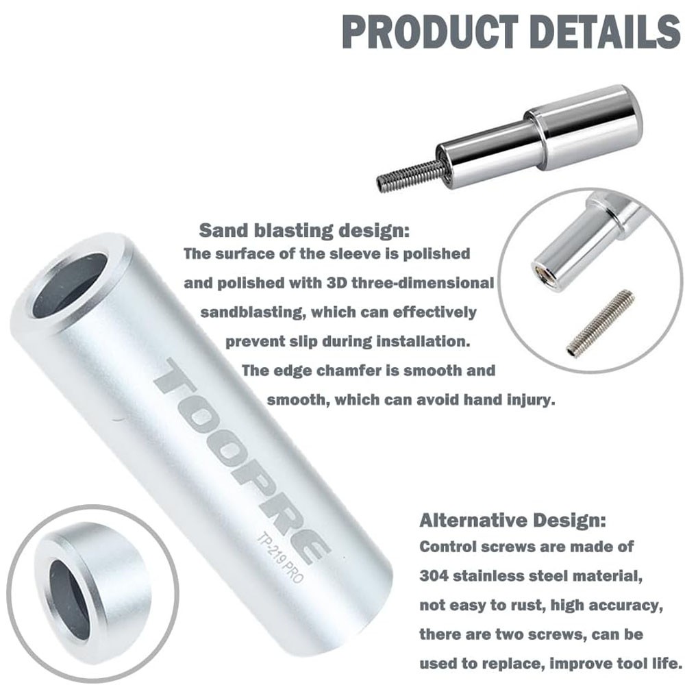 Silver Front Fork Spline Driving Tool Kit For Bikes with 3 Free Start Nut