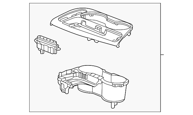 Pitch Dark Night Front Floor Console Accessory Switch Mount Plate (42721729)