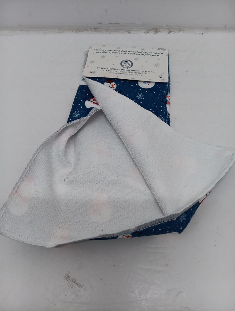 Snowman Microfiber Dishcloth