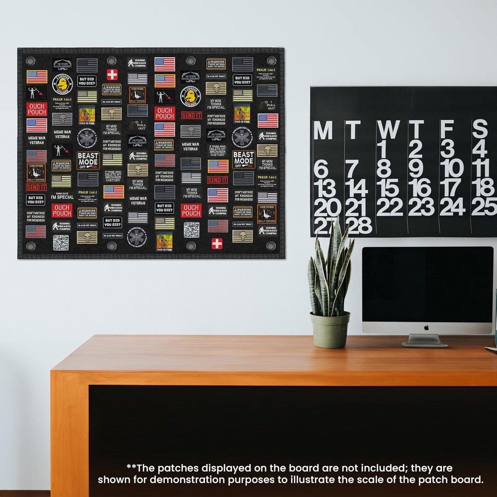 Tactical Patch Board (40" X 28") | Morale Patch Hanging Wall Panel Display Holde