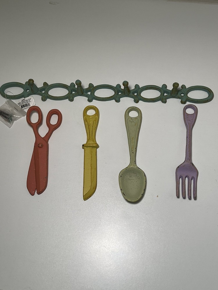 Cast iron kitchen decor with hanger