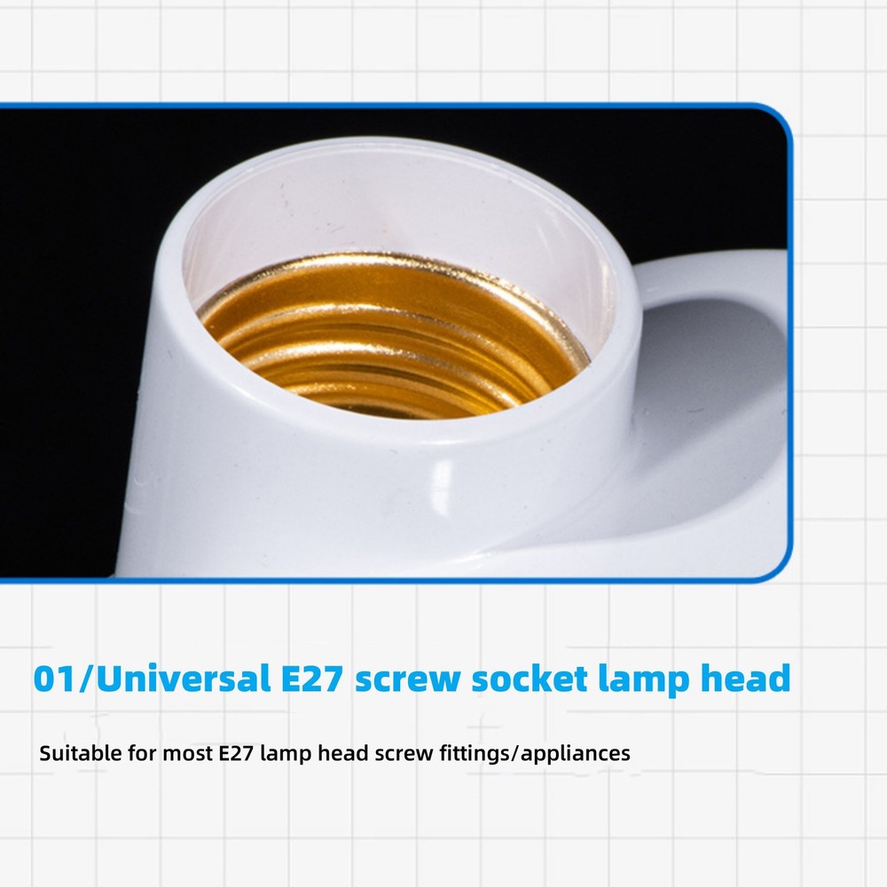 White Auto Human Motion Sensor Detector Bulb Light Lamp Base Holder