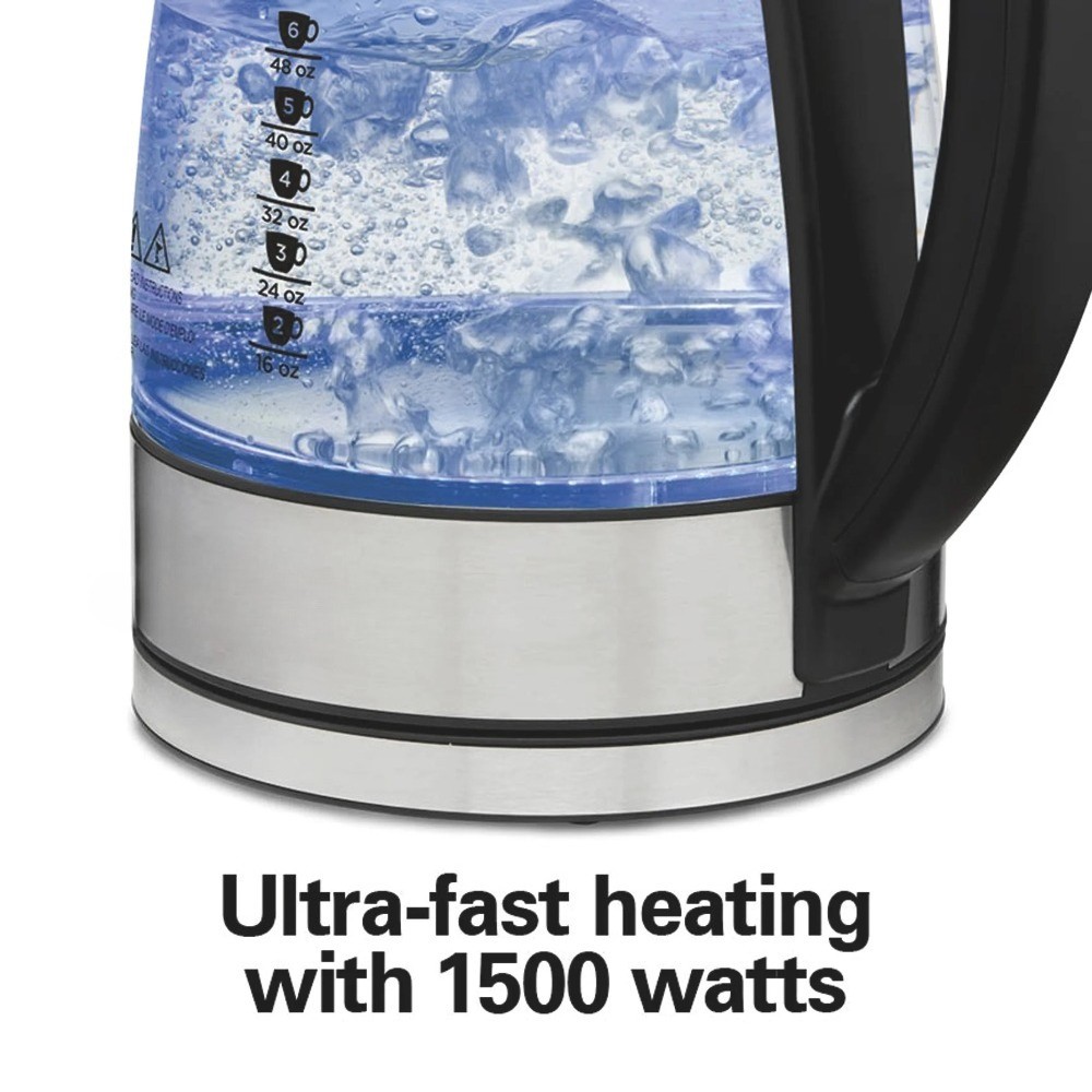 Control Electric Glass Kettle, Tea & Water Kettle