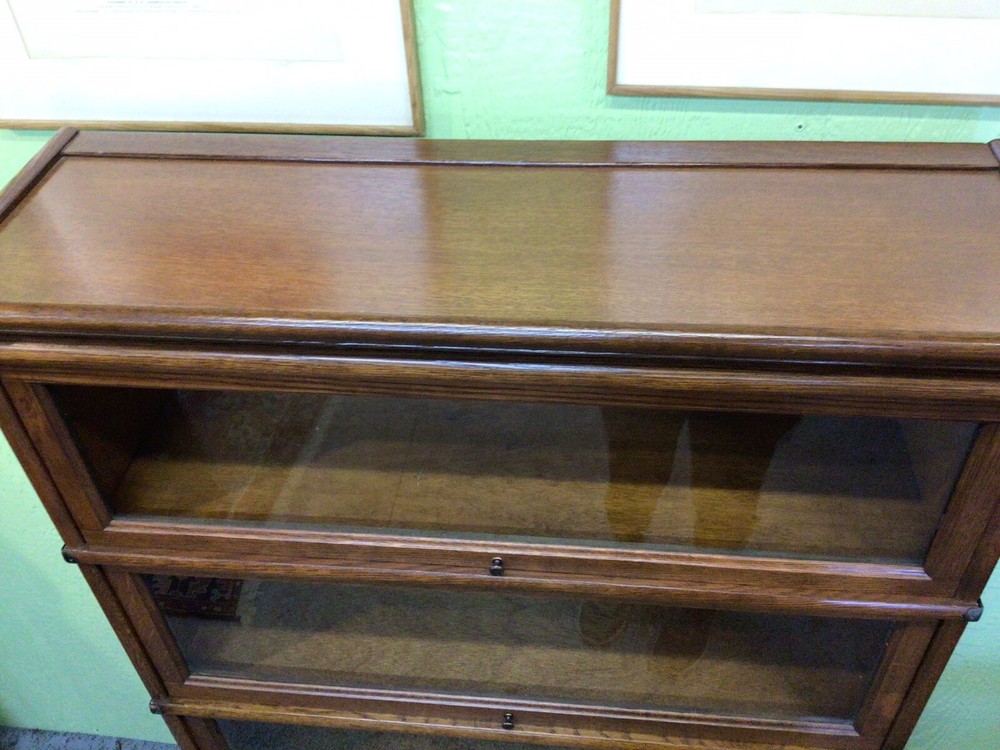Antique Macey Oak Stacking Bookcase Stepback