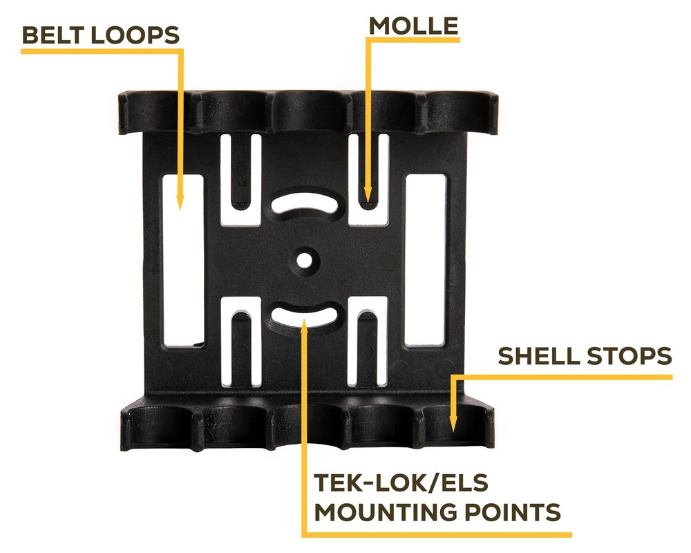 Quad Loader Caddy for 12 Gauge Speed Loader Shell Holder Ammo Storage 8 RD
