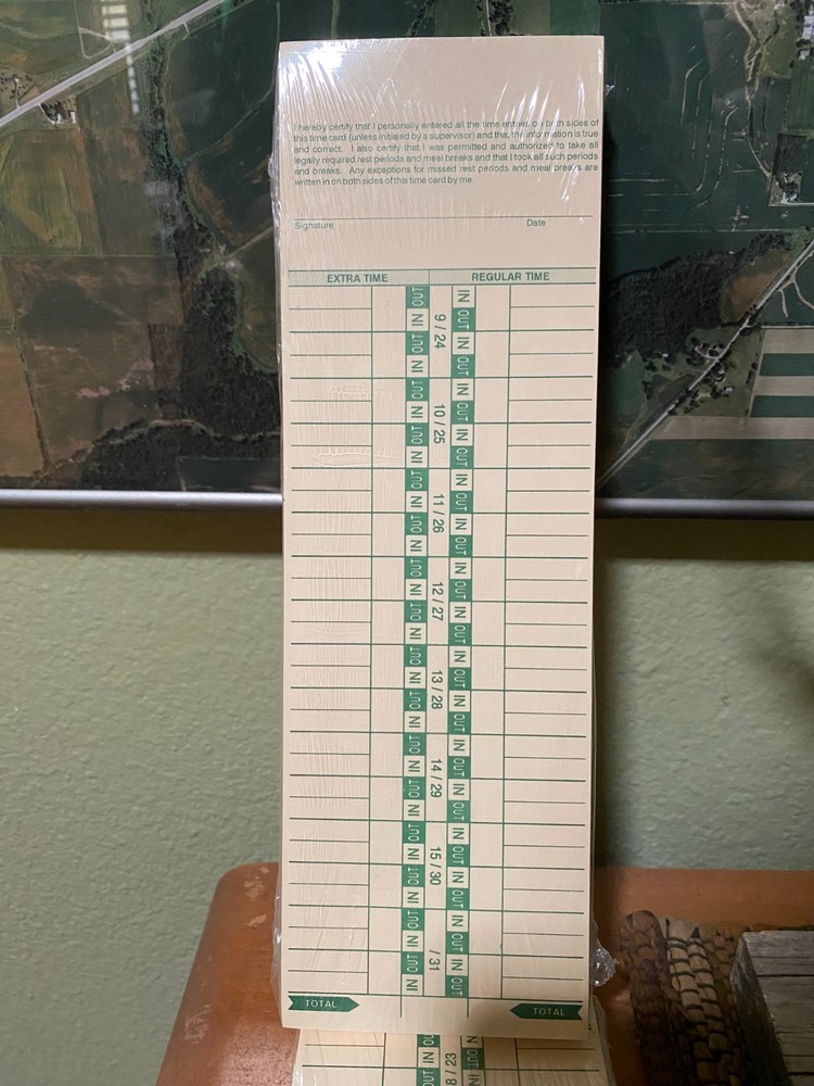Printing Solutions Time Card