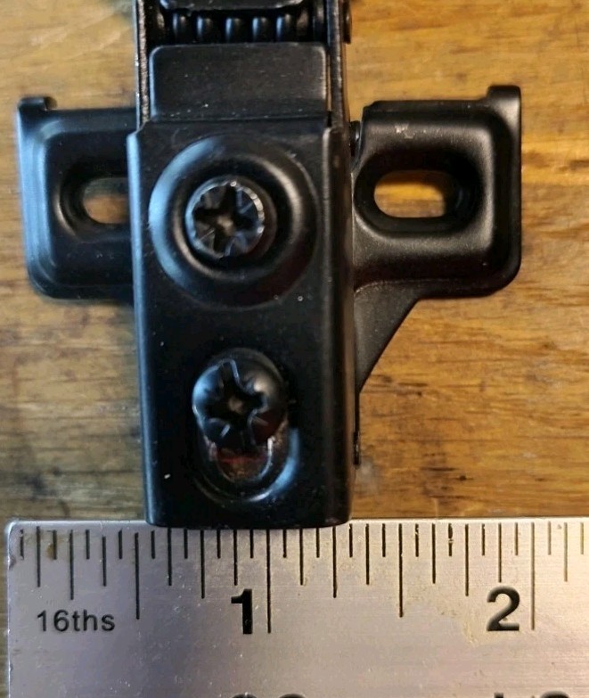 (4 Pack) JQK Soft Closing 1/2" DEEP Partial Overlay Black Finish