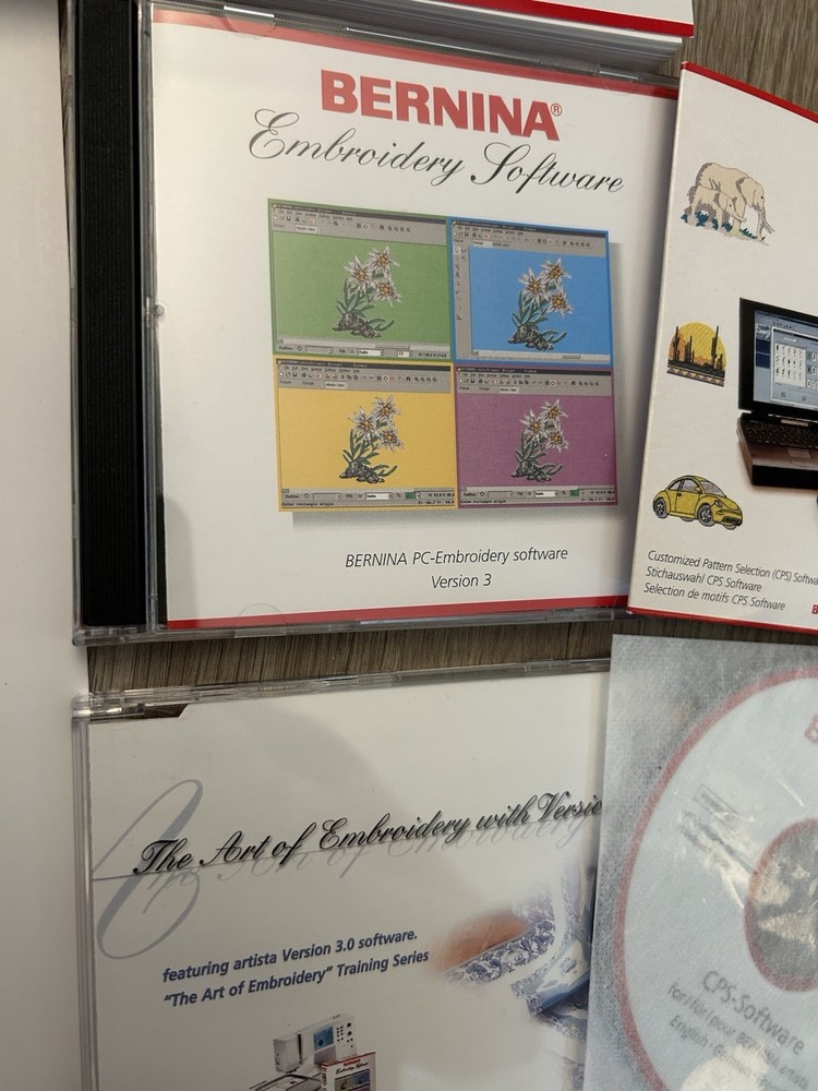 BERNINA Embroidery Software Editor Version 3 Bundle Manual CPS Software Lot