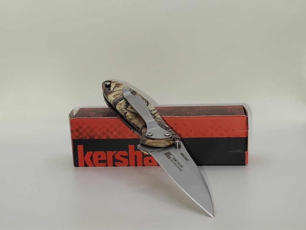 Kershaw Leek Clone in Camo Assisted Opening