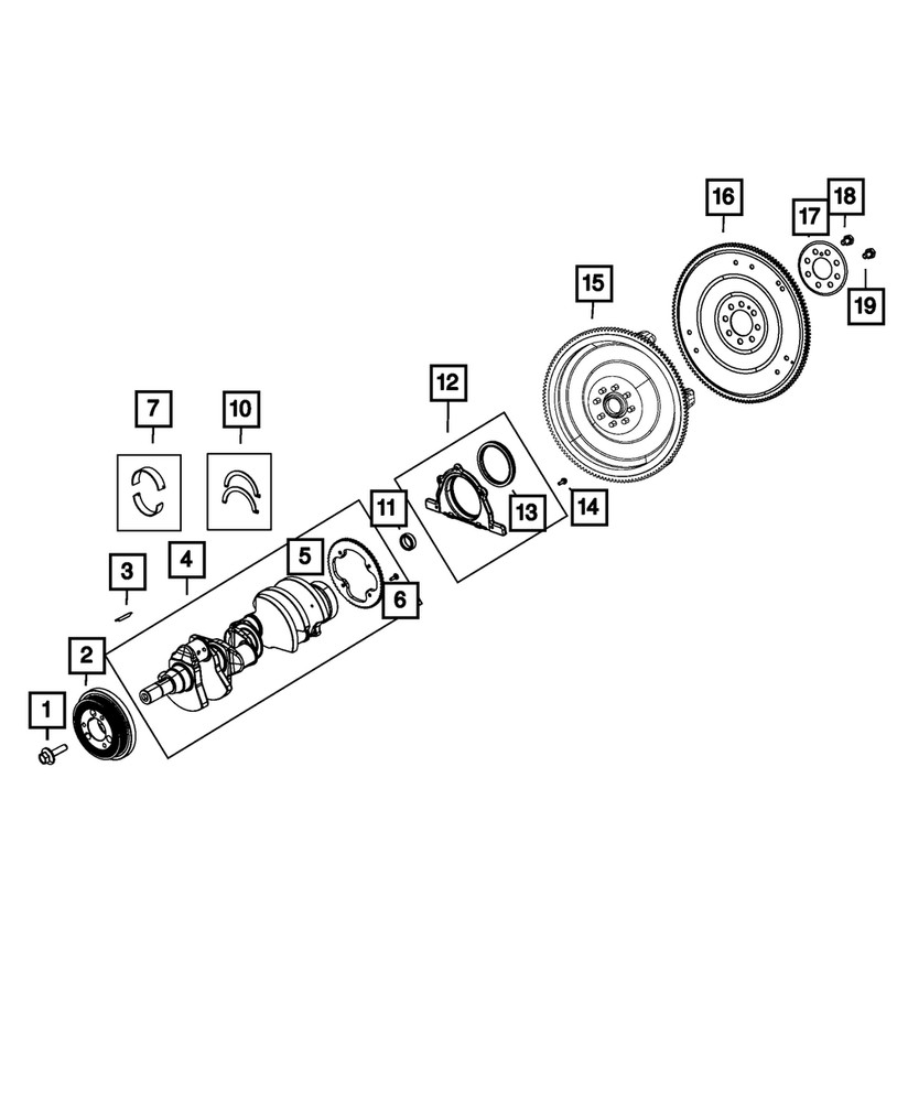 Genuine Mopar Hex Flange Head Bolt 6512335AA