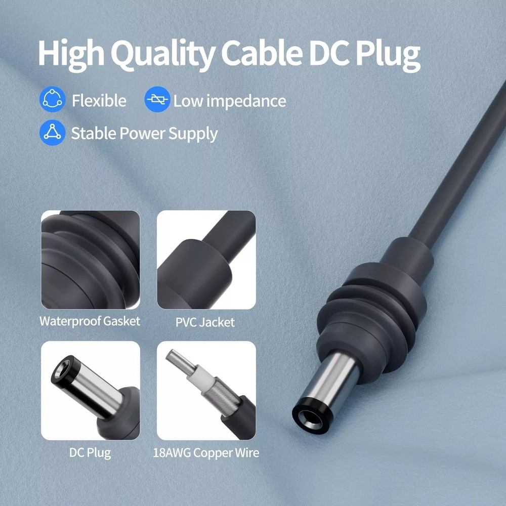 1* For Starlink Mini Power Cable Cigarette Lighter Adapter Vehicle Compatibility