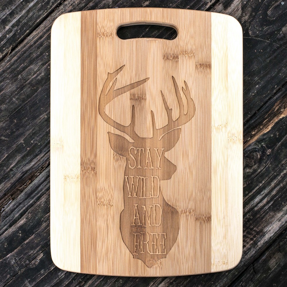 Stay Wild and Free Deer Cutting Board