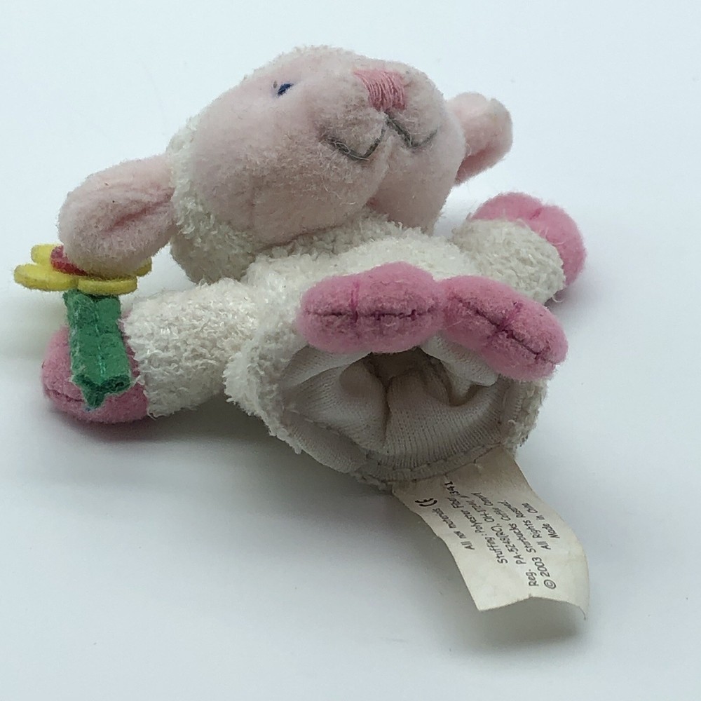 Vintage Starbucks mini lamb sheep finger puppet