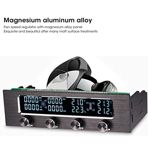 4 Fans Computer Fan Controller, 6041 4 Channel CPU Temperature Sensor PC