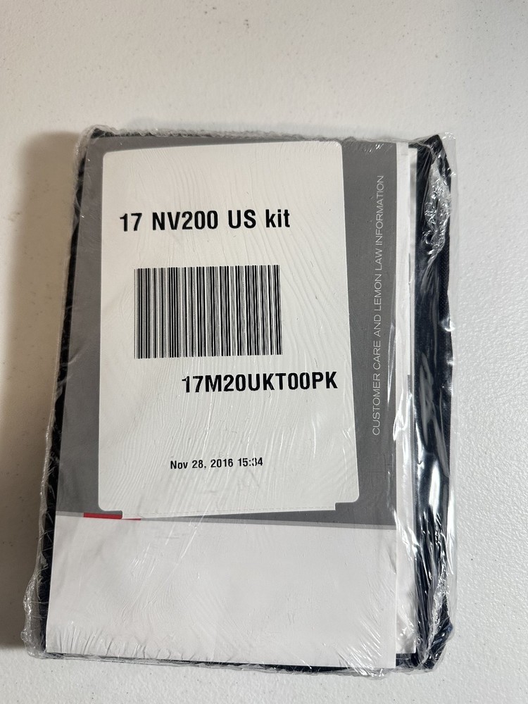 2017 NV200 Owners Manual Set