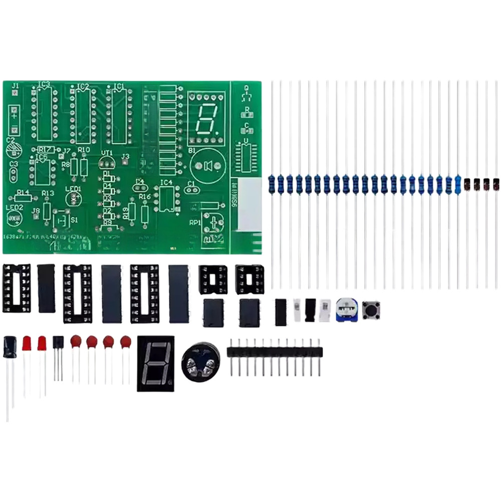 Electronic DIY Timer Kit 9 Second Countdown with Buzzer and LED Display