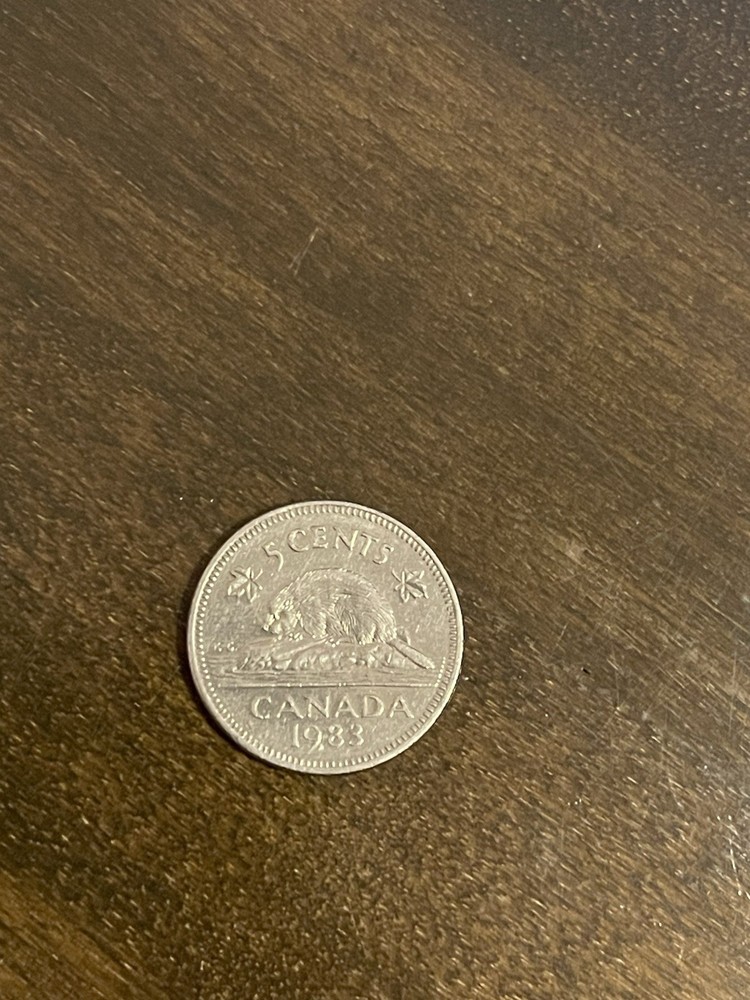 ELIZABETH II CANADA FIVE 5 CENTS 1983