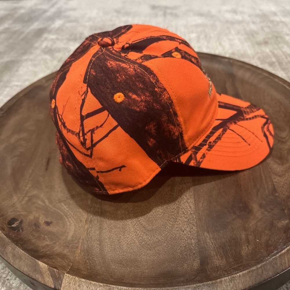 Mossy Oak Blaze Orange Men’s Adjustable Baseball Hat