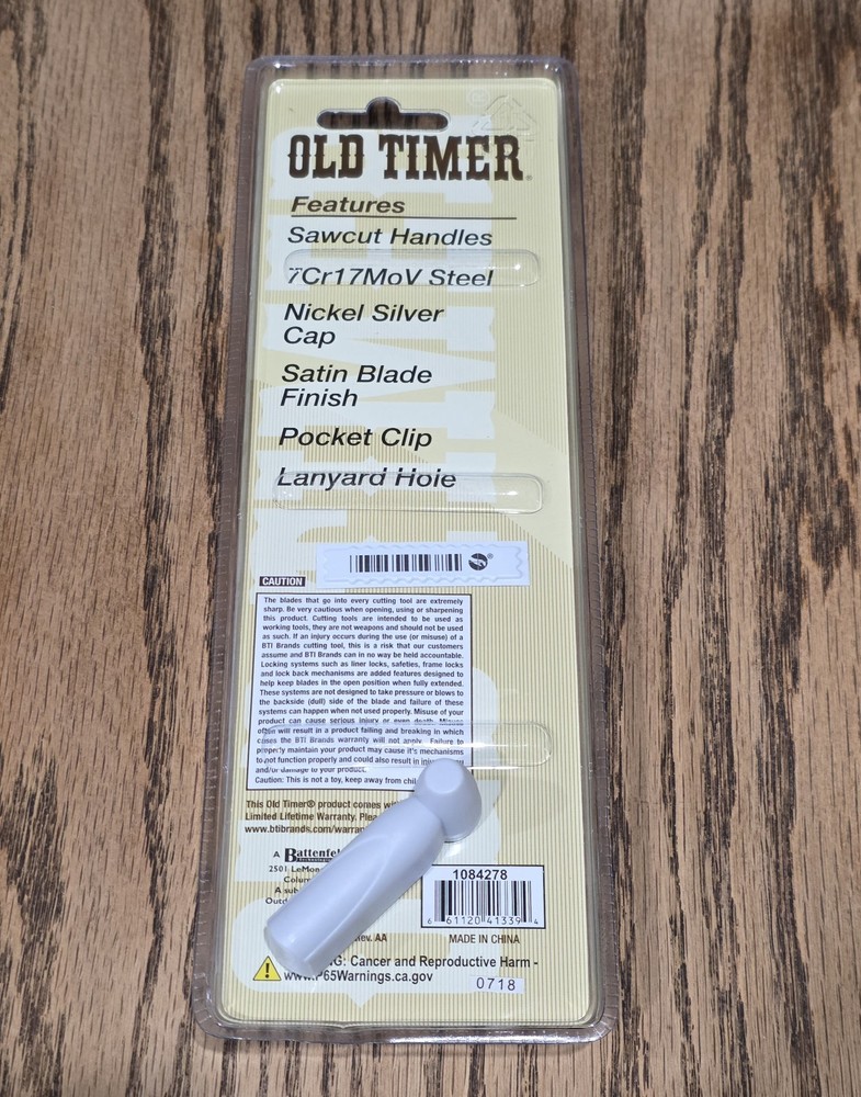 Old Timer Folding 2.9" Folding Blade Pocket Knife - 1084278
