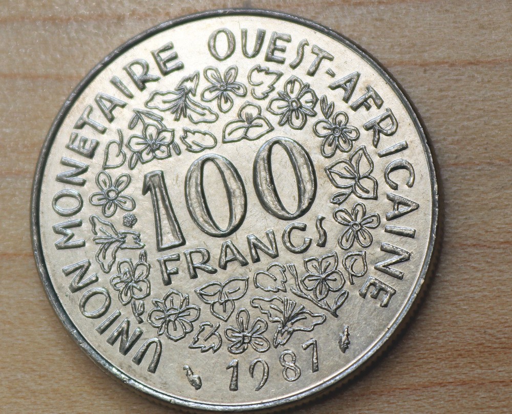 1987 West African States 100 Francs