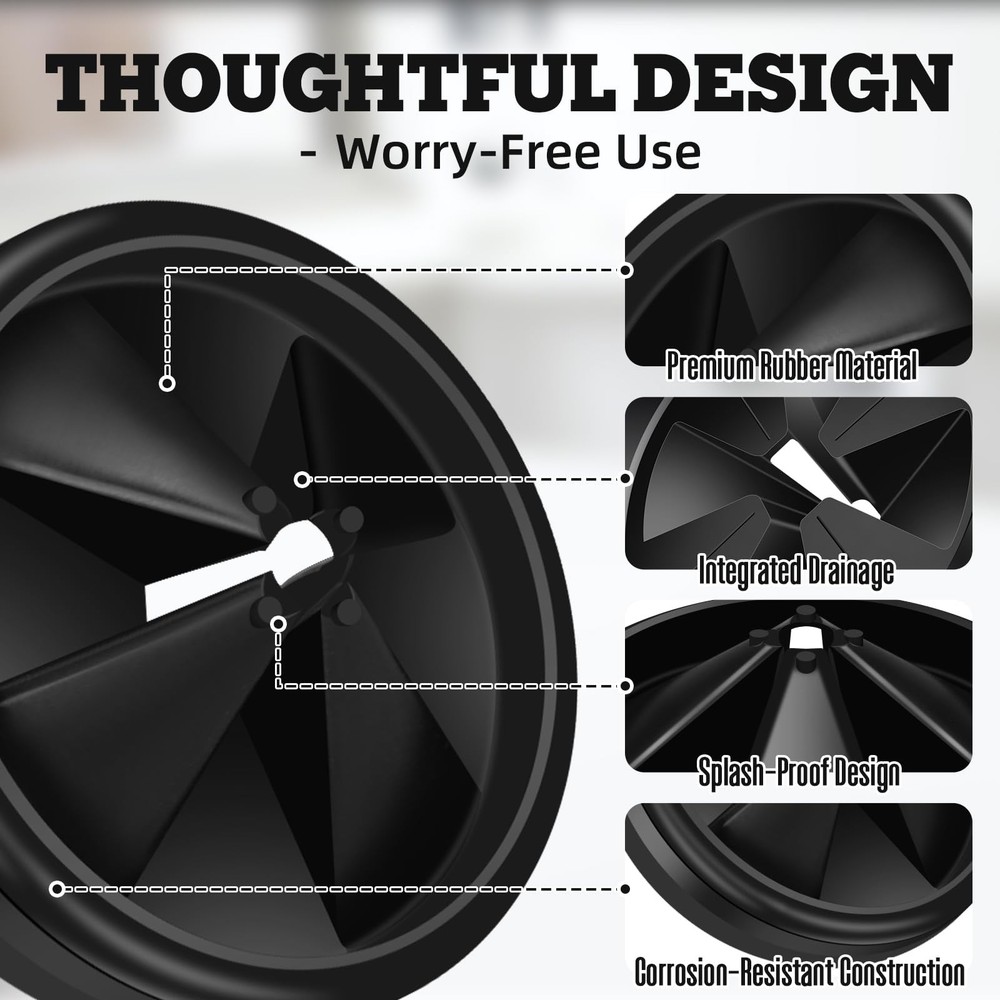 3 Pack Garbage Disposal Splash Guard - Sink Baffle 3 3/8"QCB-AM for InSinkErator