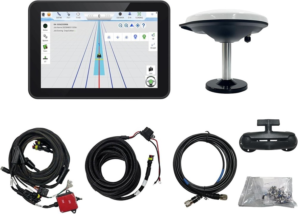 JY100 Plus Tractor Guidance System with Precision AG Software, Android10 Tablet