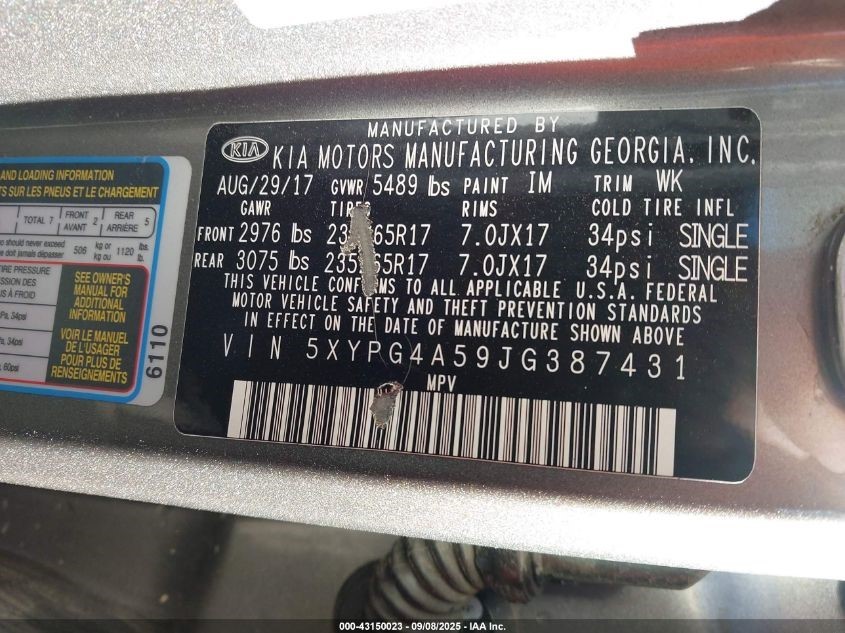 Used A/C Selector Switch fits: 2018 Kia Sorento front manual temperature control