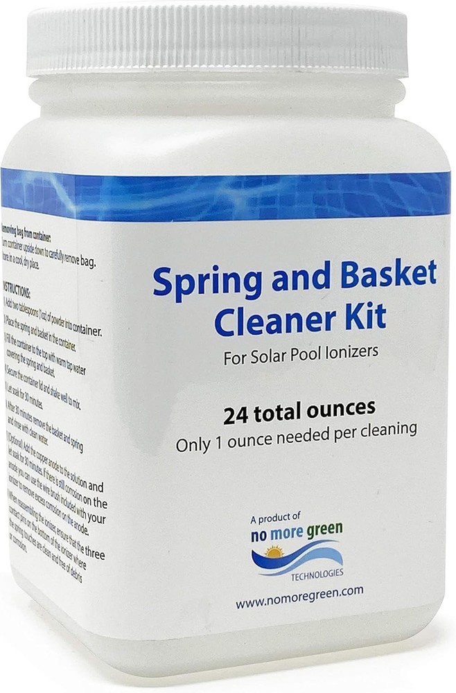 - Solar Pool Ionizer Cleaning Kit, Includes Spring and Basket Cleaner, Copper...