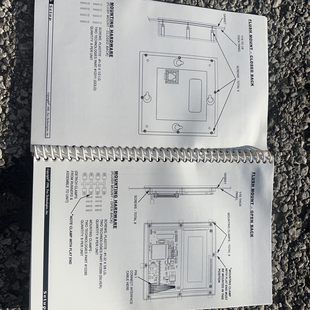 Two Technologies SMT ascII terminal Smtr4–2 Series Panel Mount Terminal