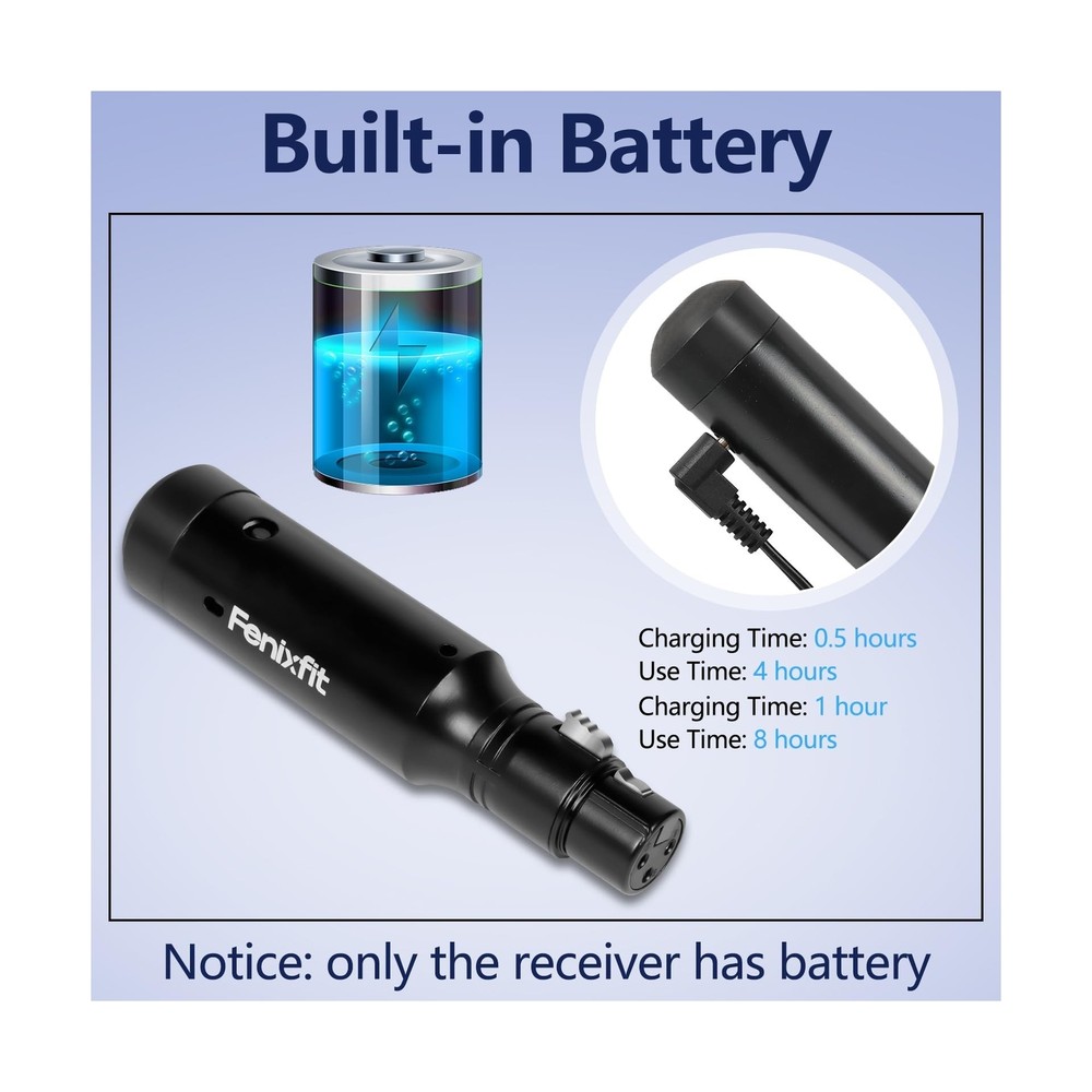 Wireless DMX512 Transmitter Receiver Rechargeable DMX Wireless 1 Transmitter ...