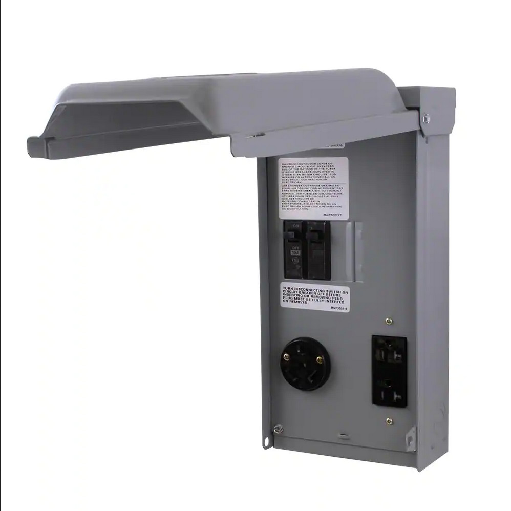 Midwest 30/20 amp U041C010P 30 AMP RV/EV Panel w/ 20 AMP GFCI