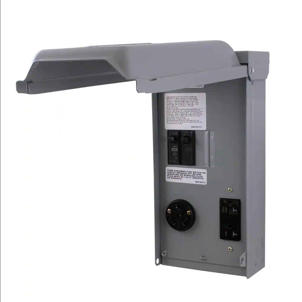 Midwest 30/20 amp U041C010P 30 AMP RV/EV Panel w/ 20 AMP GFCI